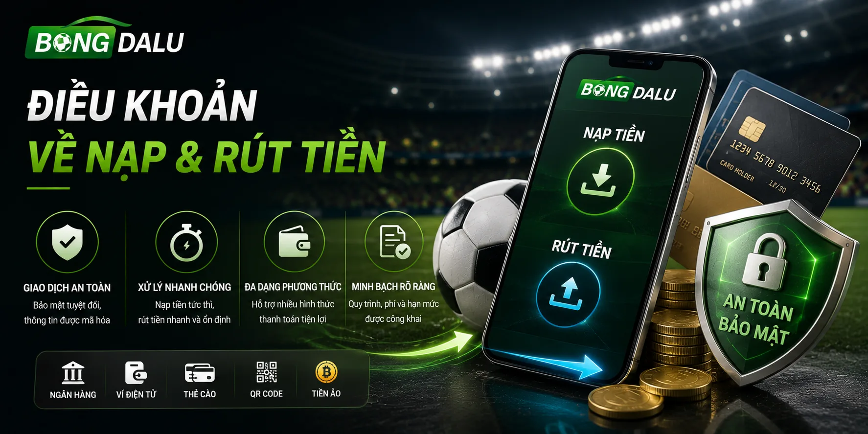 Điều khoản về giao dịch tại Bongdalu