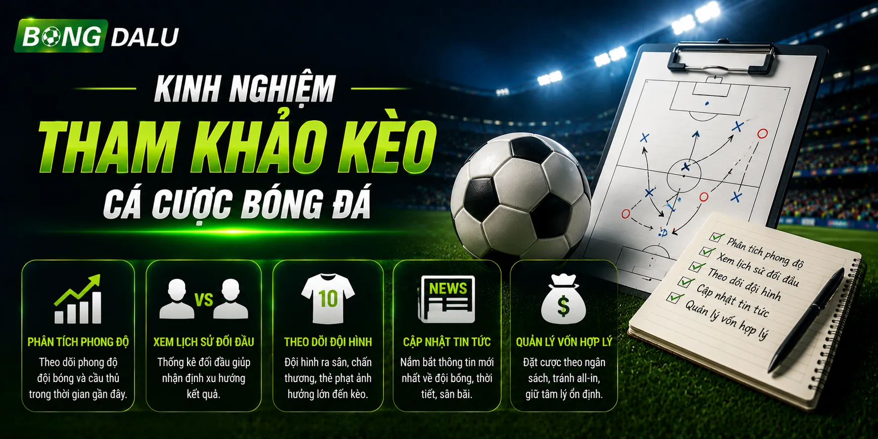 Kinh nghiệm đọc kèo cá cược bóng đá